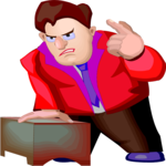 Businessman - Angry 1 Clip Art