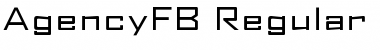 AgencyFB Regular Extended Font