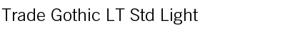 Download Trade Gothic LT Std Font