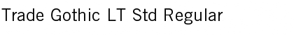 Download Trade Gothic LT Std Font