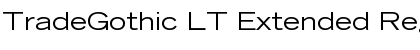 Download TradeGothic LT Extended Font
