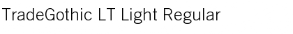 Download TradeGothic LT Light Font