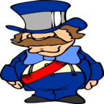 Man Wearing Top Hat 2 Clip Art