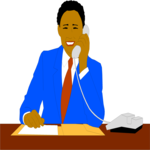 Businessman on Telephone 1
