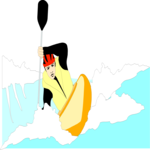 Kayaking 2 Clip Art