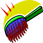 Hairbrush 11 Clip Art