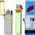 Matches & Lighters Clip Art