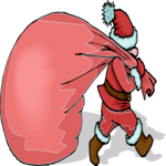 Santa & Sack 35 Clip Art