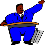 Businessman at School