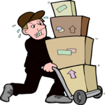 Delivery Man 2 Clip Art