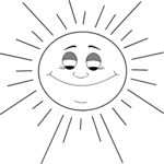 Sun 033 Clip Art