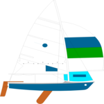 Sailboat 13 Clip Art