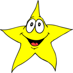 Star - Smiling 3 Clip Art