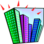 Skyscrapers 4 Clip Art