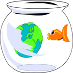 Fish & Globe Clip Art