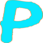 Glow Condensed P 1 Clip Art