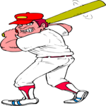 Baseball - Batter 22 Clip Art