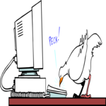 Computer Pecker Clip Art