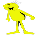 Yellow Dude Yelling Clip Art