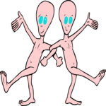 Space Aliens Dancing 1 Clip Art