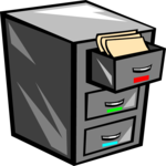 File Cabinet 09 Clip Art