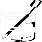 Toothbrush in Glass Clip Art