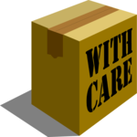 Box - With Care Clip Art