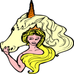 Unicorn & Woman