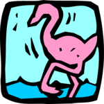 Flamingo 05 Clip Art