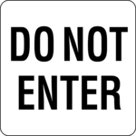 Do Not Enter 07