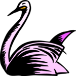 Swan 03 Clip Art