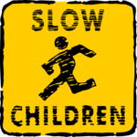 Children - Slow Clip Art