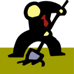 Man Digging Clip Art