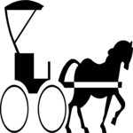 Horse & Buggy Clip Art