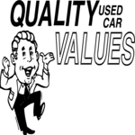 Quality Used Car Values Clip Art