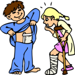 Showing Bandage Clip Art