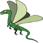 Lizard Flying Clip Art