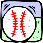 Baseball - Ball 03 Clip Art