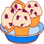 Muffins 1 Clip Art