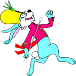 Drum Major - Rabbit 1 Clip Art