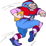 Football Player 35 Clip Art