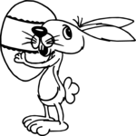 Bunny & Egg 3 Clip Art