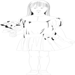 Girl with Flowers 01