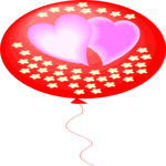 Balloon - Hearts Clip Art