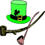 Hat & Pipes Clip Art
