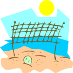 Volleyball - Beach Clip Art