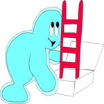 With Ladder 1 Clip Art
