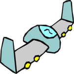 Plane - Futuristic 5 Clip Art