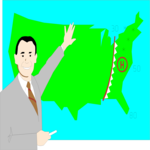 Weather Reporter 1 Clip Art