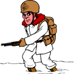 Soldier in Snow